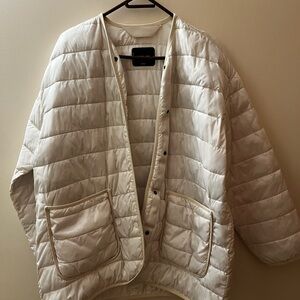 Everlane White Quilted Jacket